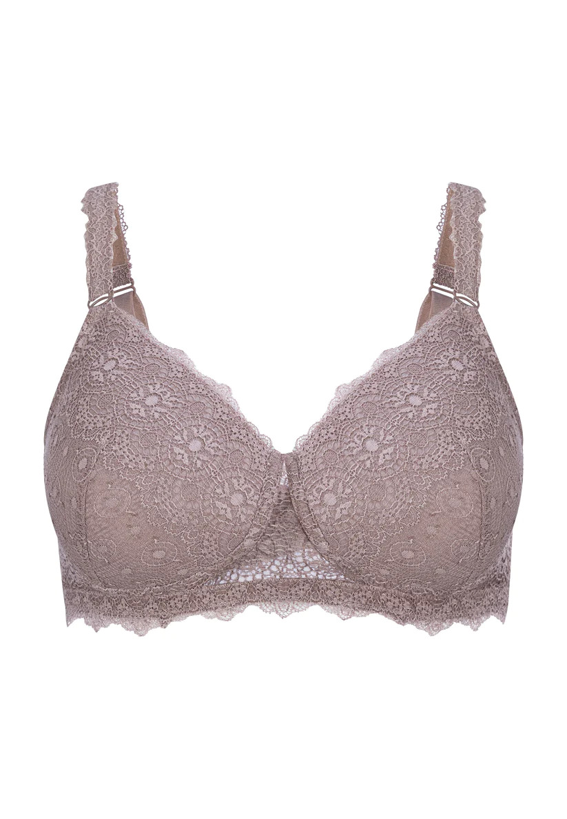 Megami Mastectomy Padded Soft Cup Bra Leafless Tree