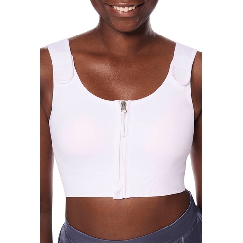 Pamela Seamless Post Surgical Bra - White