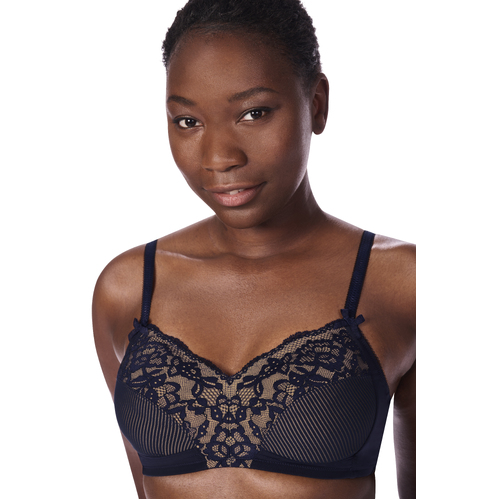 Kyra Soft Bra Mastectomy Dark Blue/Sand 