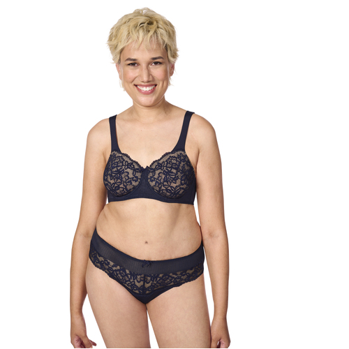 Kyra Underwire Bra Mastectomy Dark Blue/Sand 