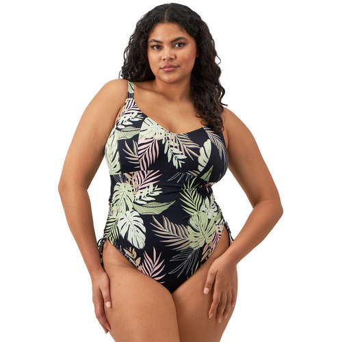 Tropical Retreat Non Wired Swimsuit - Black 