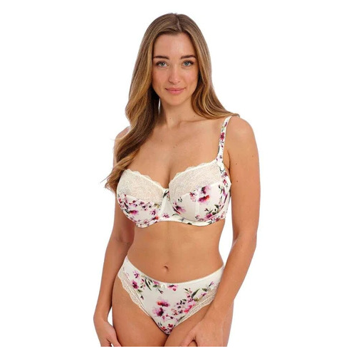 Offbeat Decadence Spacer Bra by Freya, Pink Floral, Full Cup Bra