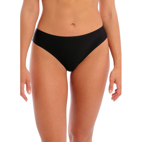 Lace Ease Invisible Stretch Thong Black One Size