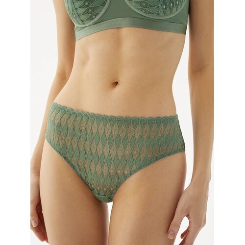 Flat Lace Brief - Sea Spray Green