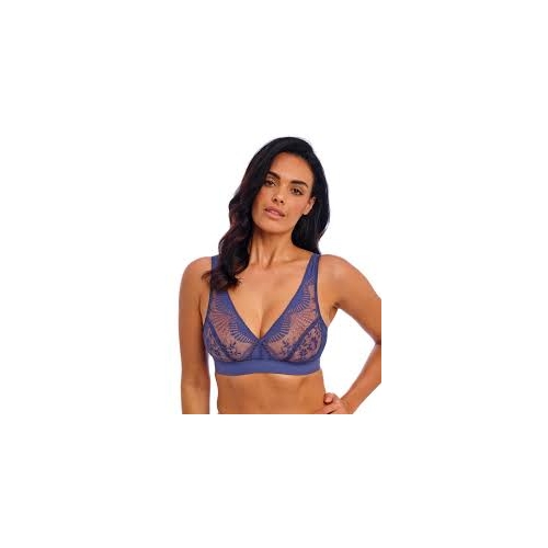 Sensu Lace Non Wired Bralette - Dark Azure